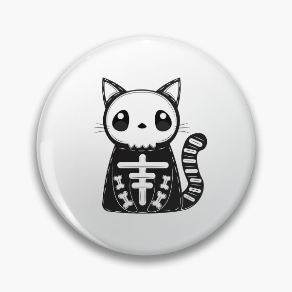 Item preview, skeleton cat designed and sold by shestiger.