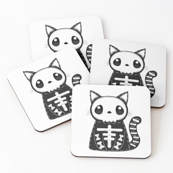 Item preview, skeleton cat designed and sold by shestiger.