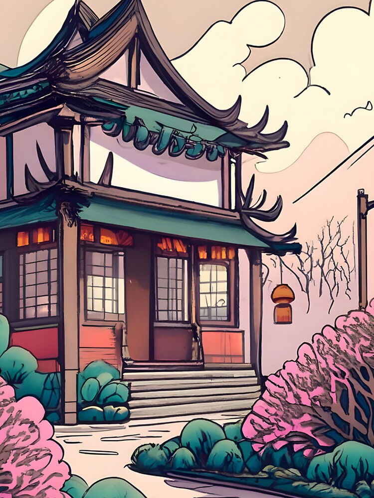 Thumbnail 4 of 4, iPhone Case, Old Traditional Chinese house Siheyuan Drawing designed and sold by Patricks-Art.