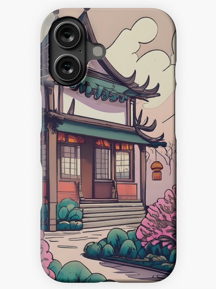 Thumbnail 1 of 4, iPhone Case, Old Traditional Chinese house Siheyuan Drawing designed and sold by Patricks-Art.