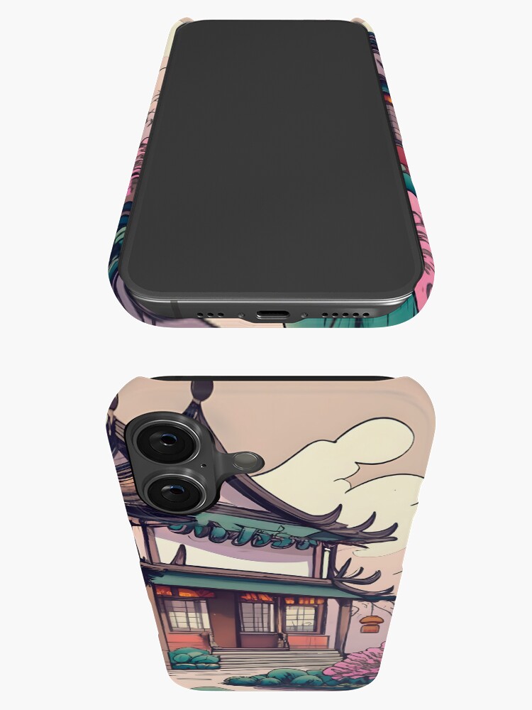 Thumbnail 3 of 4, iPhone Case, Old Traditional Chinese house Siheyuan Drawing designed and sold by Patricks-Art.