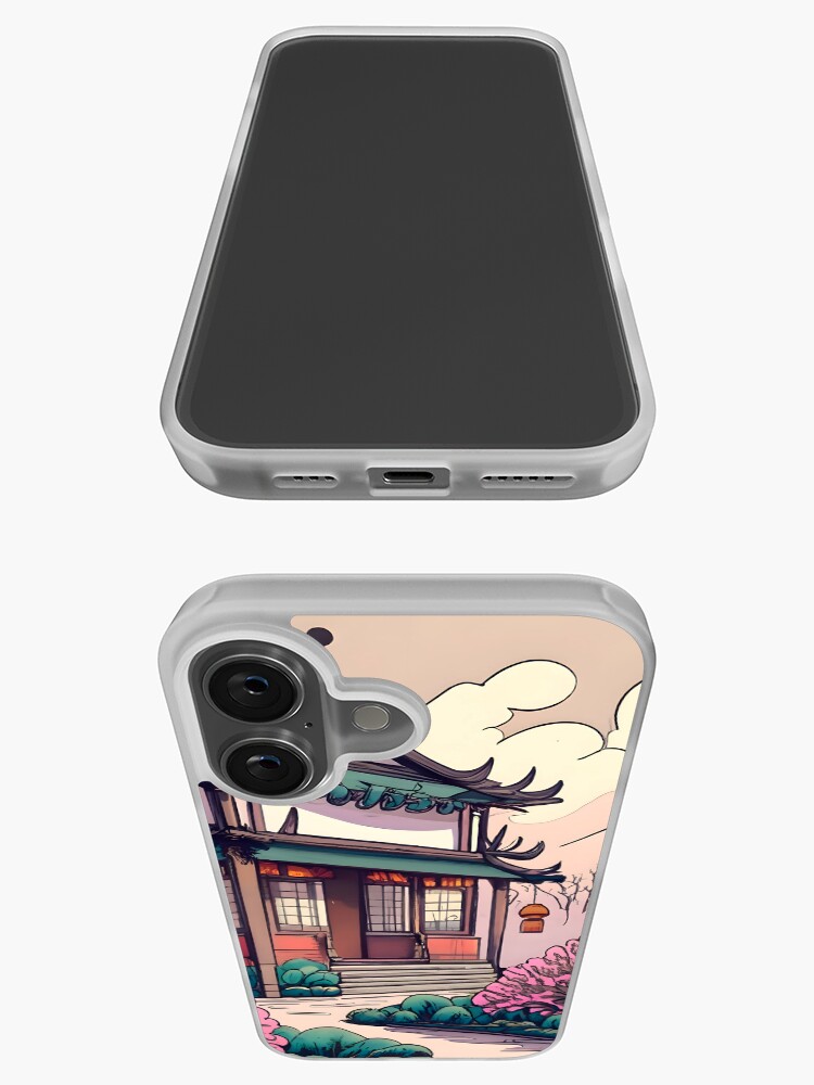 Thumbnail 3 of 5, iPhone Case, Old Traditional Chinese house Siheyuan Drawing designed and sold by Patricks-Art.
