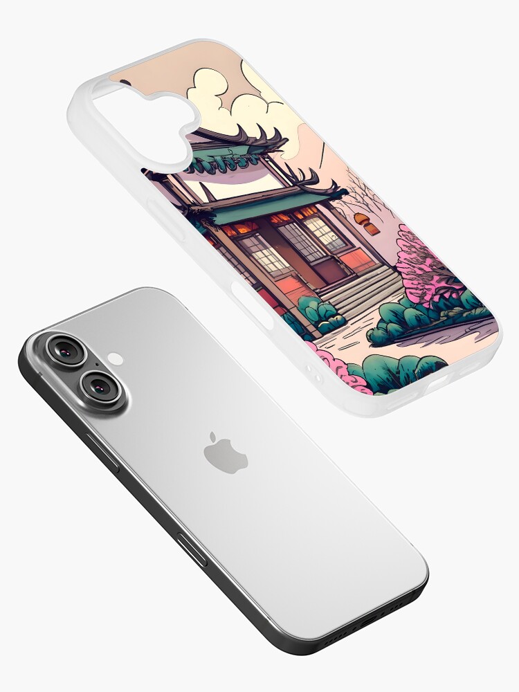 Thumbnail 2 of 5, iPhone Case, Old Traditional Chinese house Siheyuan Drawing designed and sold by Patricks-Art.