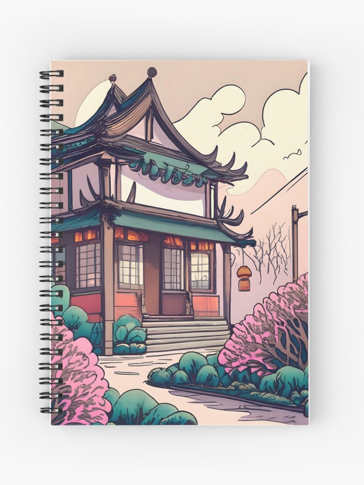 Thumbnail 1 of 3, Journal, Old Traditional Chinese house Siheyuan Drawing designed and sold by Patricks-Art.