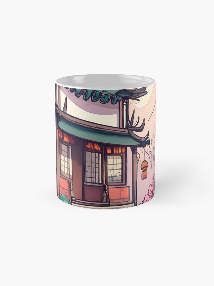 Thumbnail 4 of 6, Coffee Mug, Old Traditional Chinese house Siheyuan Drawing designed and sold by Patricks-Art.