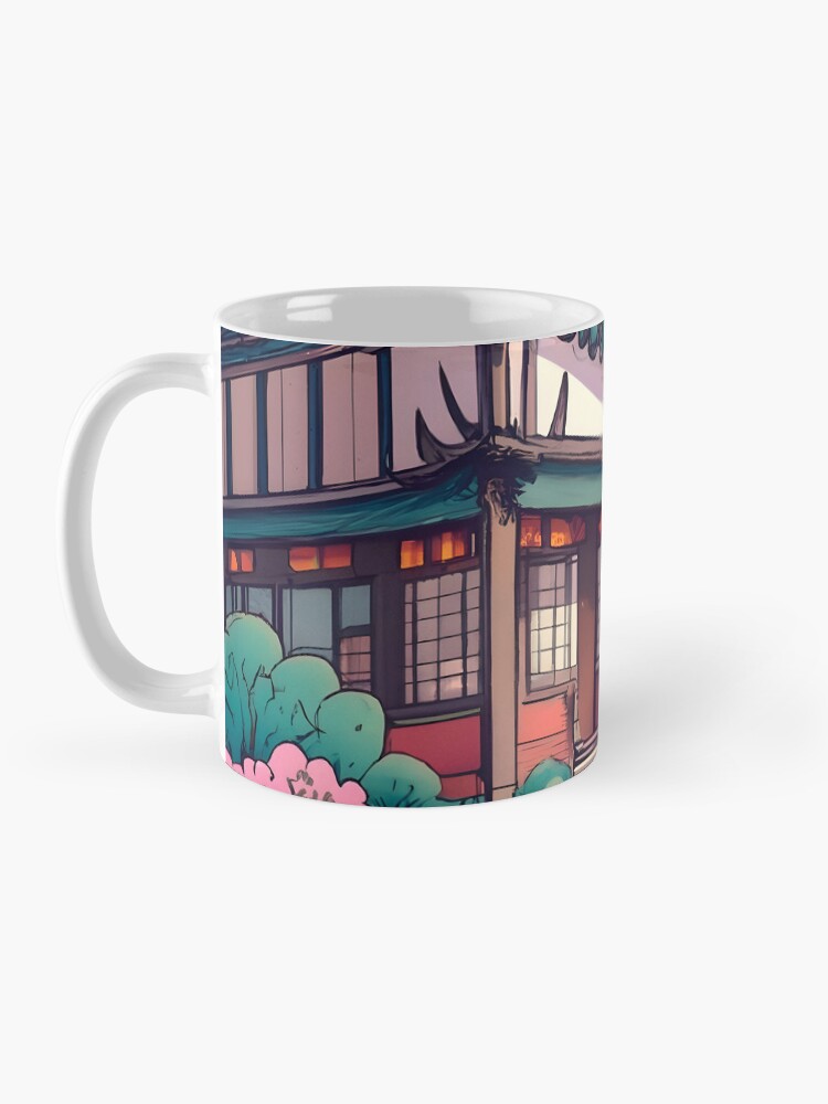 Thumbnail 3 of 6, Coffee Mug, Old Traditional Chinese house Siheyuan Drawing designed and sold by Patricks-Art.