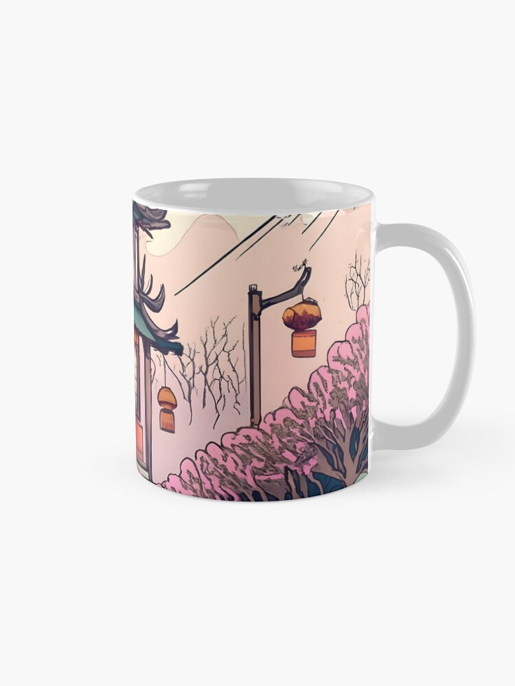 Thumbnail 5 of 6, Coffee Mug, Old Traditional Chinese house Siheyuan Drawing designed and sold by Patricks-Art.