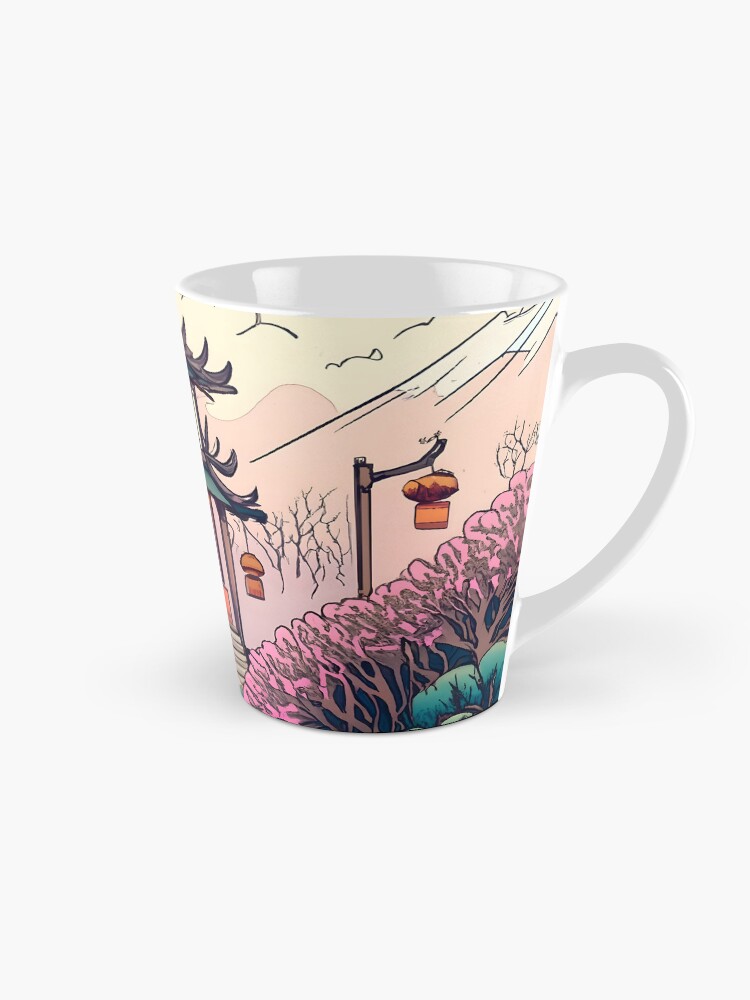Thumbnail 1 of 4, Coffee Mug, Old Traditional Chinese house Siheyuan Drawing designed and sold by Patricks-Art.