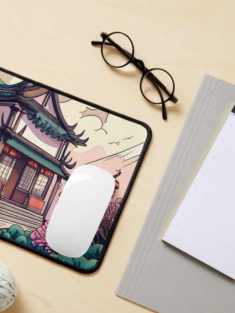 Thumbnail 3 of 5, Mouse Pad, Old Traditional Chinese house Siheyuan Drawing designed and sold by Patricks-Art.