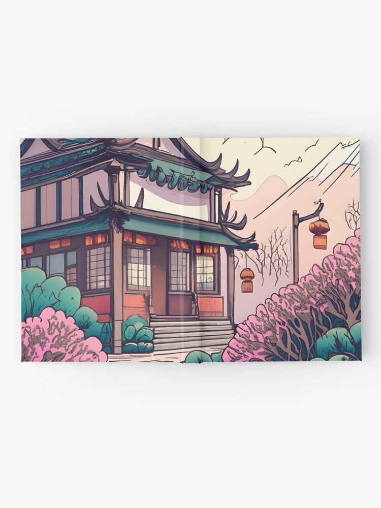 Thumbnail 2 of 3, Journal, Old Traditional Chinese house Siheyuan Drawing designed and sold by Patricks-Art.