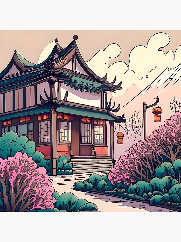 Thumbnail 2 of 2, Tote Bag, Old Traditional Chinese house Siheyuan Drawing designed and sold by Patricks-Art.