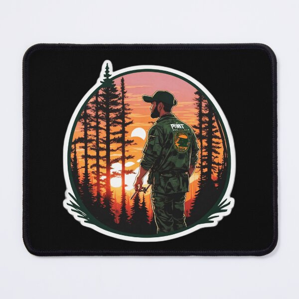 Item preview, Calm Forester Looking At Coniferous Sunset  designed and sold by Ridiculam Toga.