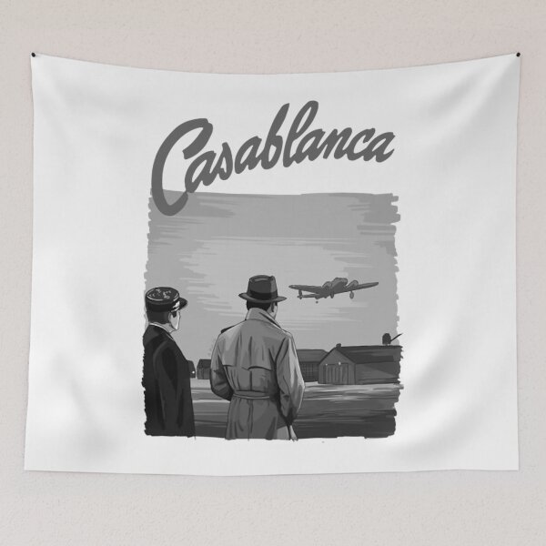 Item preview, Cásáblàncá Illustration with Title designed and sold by AugustAgeless.