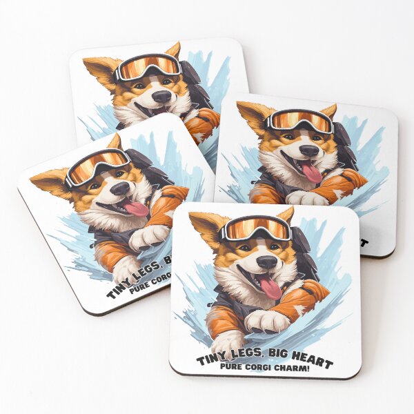 Item preview, Corgi's Snowy Shuffle: Alpine Ski Adventure Tee designed and sold by Moisky Art.