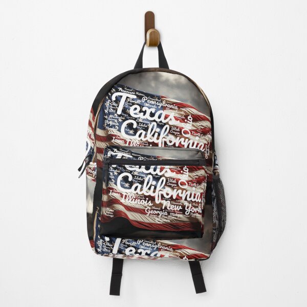 Item preview, United States Flag Typography USA States designed and sold by MyDearWorld.