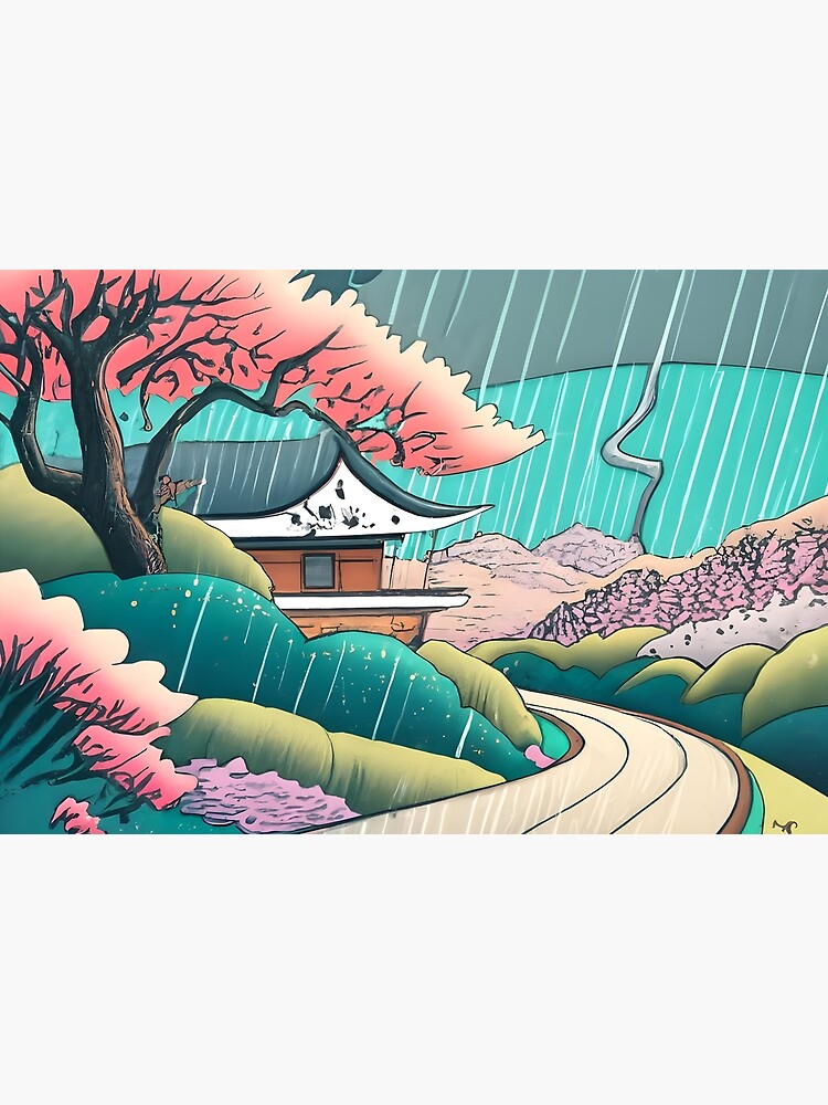 Thumbnail 3 of 3, Journal, Old abandoned Traditional Japanese house Minka Drawing designed and sold by Patricks-Art.