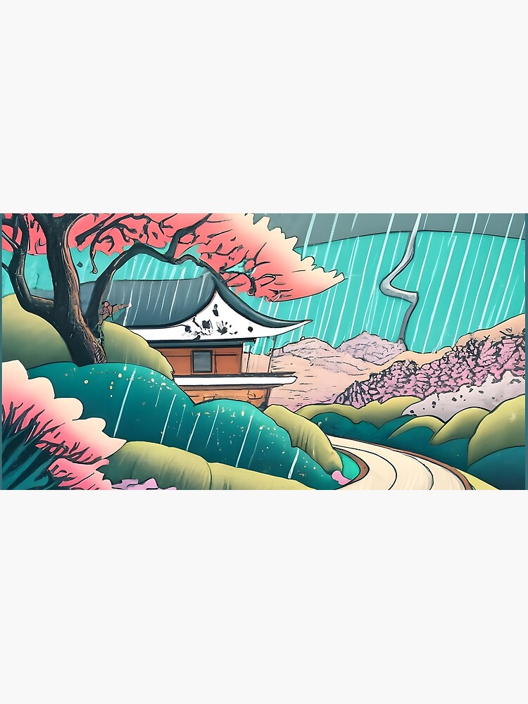 Thumbnail 5 of 5, Mouse Pad, Old abandoned Traditional Japanese house Minka Drawing designed and sold by Patricks-Art.
