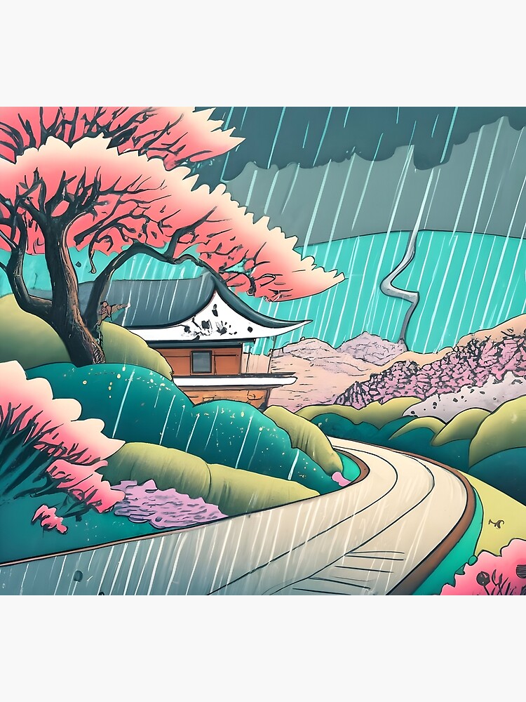 Thumbnail 5 of 5, Socks, Old abandoned Traditional Japanese house Minka Drawing designed and sold by Patricks-Art.
