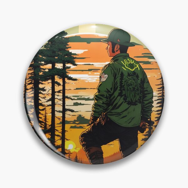 Item preview, Coniferous Forest Sunset -Forester Gift designed and sold by Ridiculam Toga.