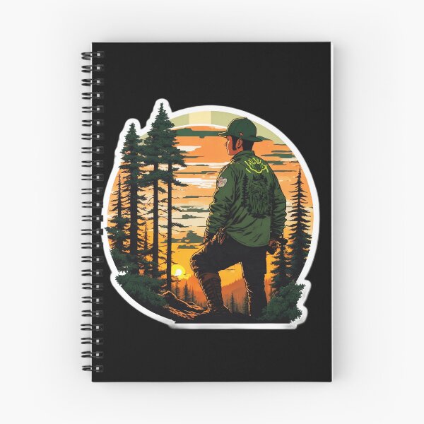 Item preview, Coniferous Forest Sunset -Forester Gift designed and sold by Ridiculam Toga.