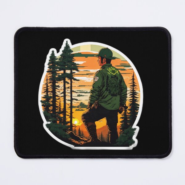Item preview, Coniferous Forest Sunset -Forester Gift designed and sold by Ridiculam Toga.