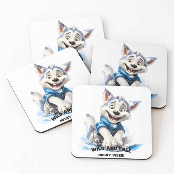 Item preview, Husky's Glacier Glide: Snowy Ski Odyssey Tee designed and sold by Moisky Art.