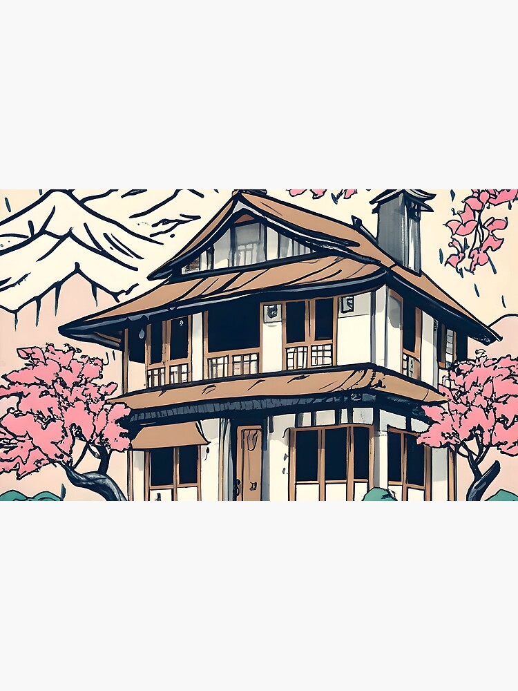 Thumbnail 6 of 6, Coffee Mug, Old abandoned Traditional Japanese house Minka Drawing designed and sold by Patricks-Art.