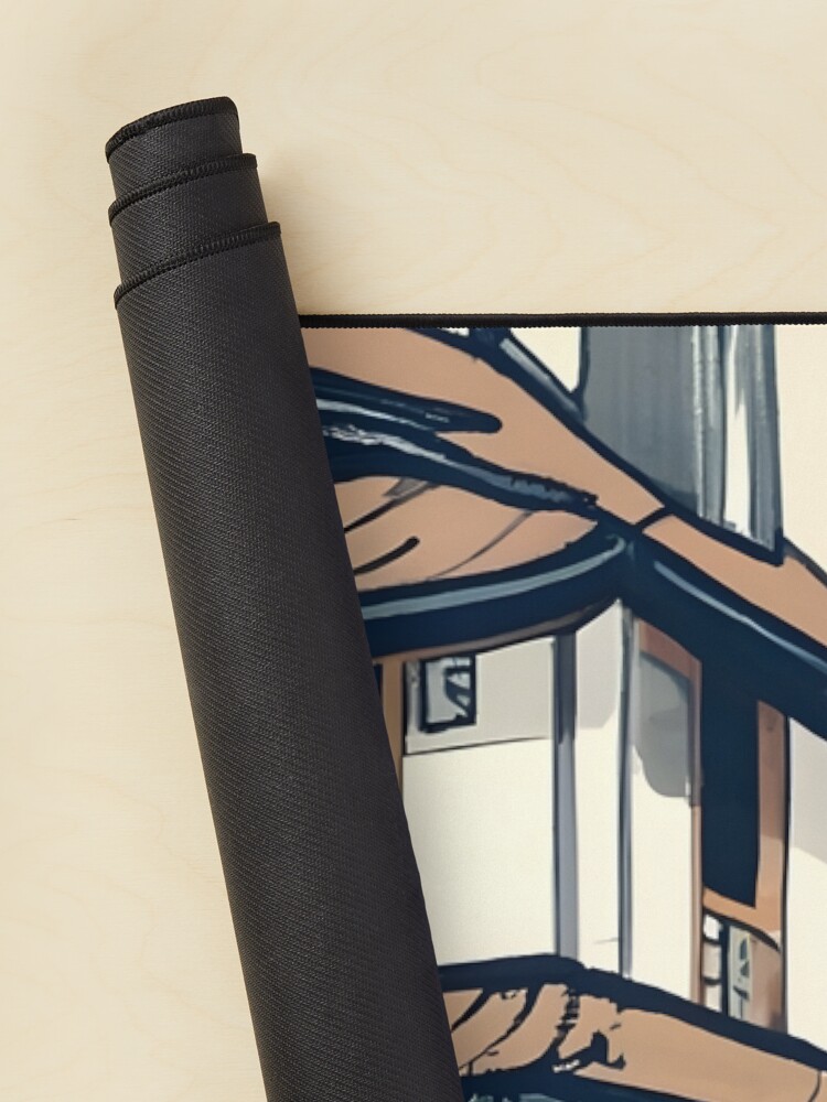 Thumbnail 2 of 5, Mouse Pad, Old abandoned Traditional Japanese house Minka Drawing designed and sold by Patricks-Art.