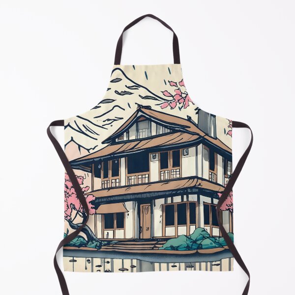 Item preview, Old abandoned Traditional Japanese house Minka Drawing designed and sold by Patricks-Art.