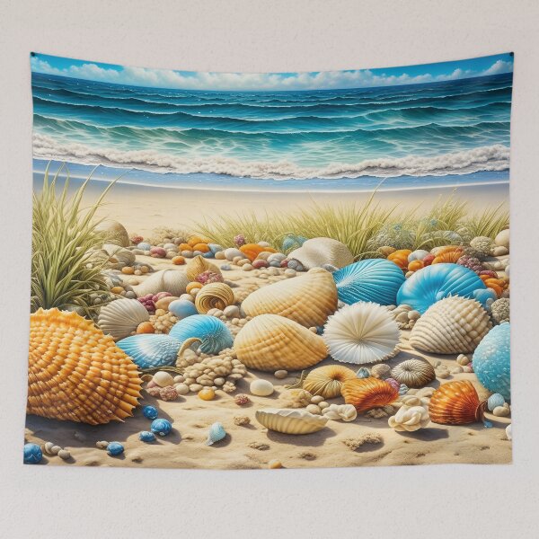 Item preview, Sunny Beach And Seashells  designed and sold by celartinspire.