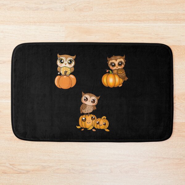 Item preview, Autumn Owls with Pumpkins Sticker Pack designed and sold by Pattern-Way.