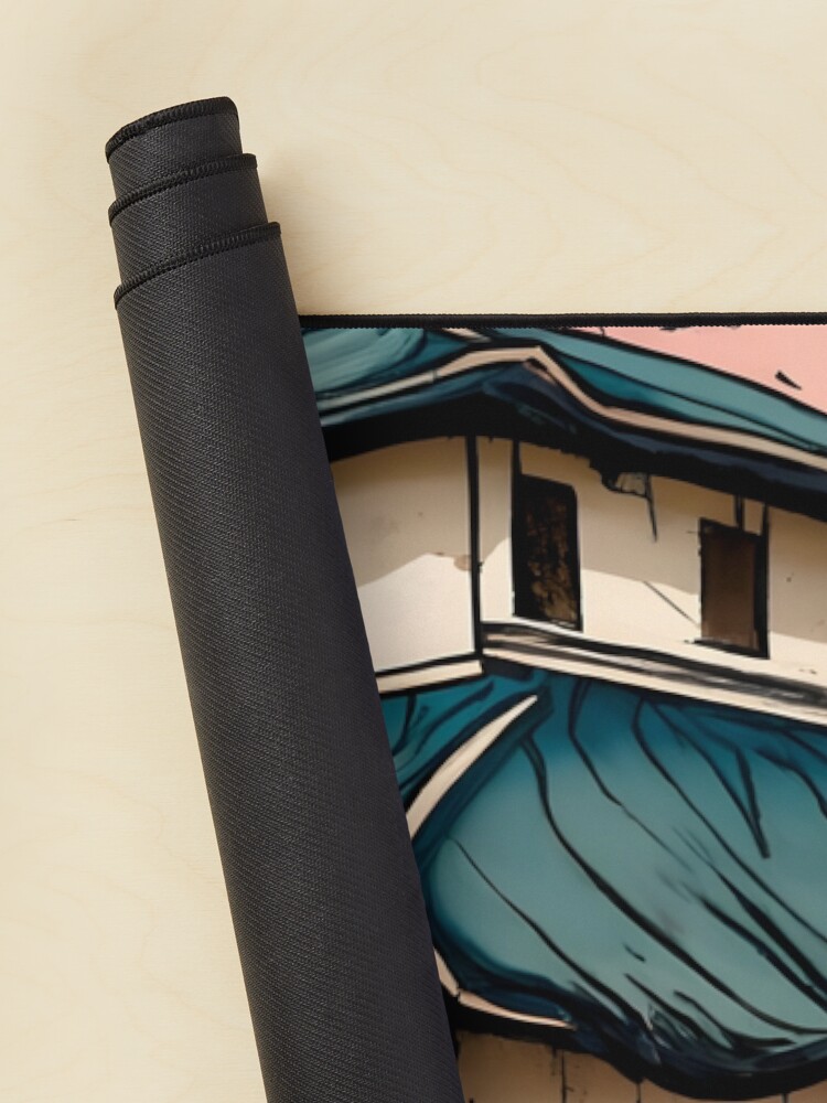 Thumbnail 2 of 5, Mouse Pad, Old abandoned Traditional Japanese house Minka Drawing designed and sold by Patricks-Art.