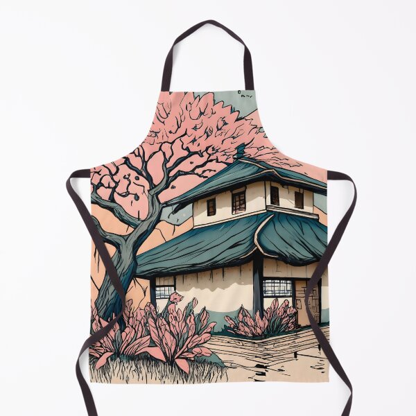 Item preview, Old abandoned Traditional Japanese house Minka Drawing designed and sold by Patricks-Art.