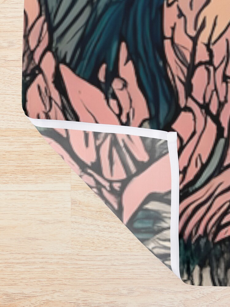 Thumbnail 2 of 5, Shower Curtain, Old abandoned Traditional Japanese house Minka Drawing designed and sold by Patricks-Art.