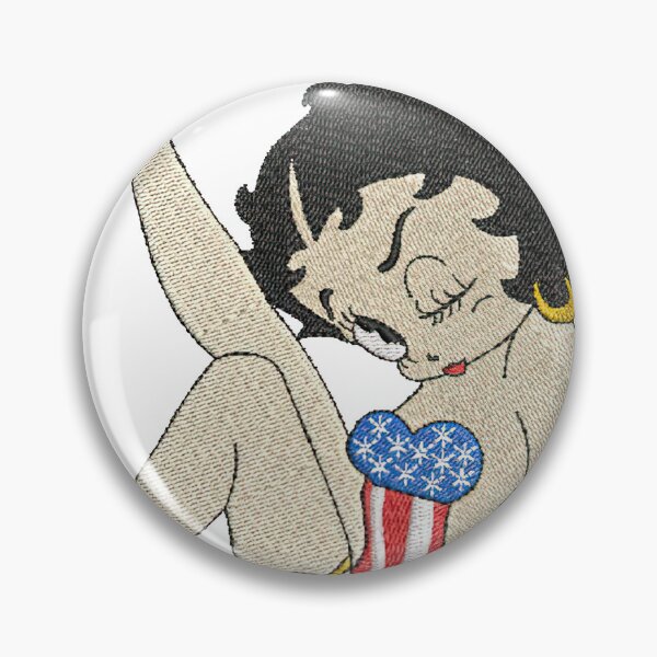 Item preview, Betty Boop American Flag Dress Embroidery designed and sold by EustaceSchierb.