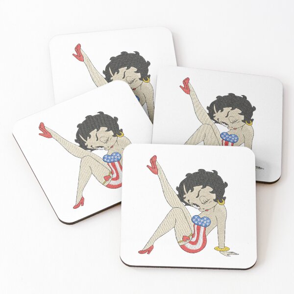 Item preview, Betty Boop American Flag Dress Embroidery designed and sold by EustaceSchierb.