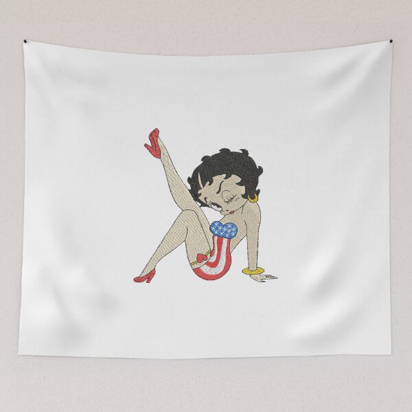 Item preview, Betty Boop American Flag Dress Embroidery designed and sold by EustaceSchierb.