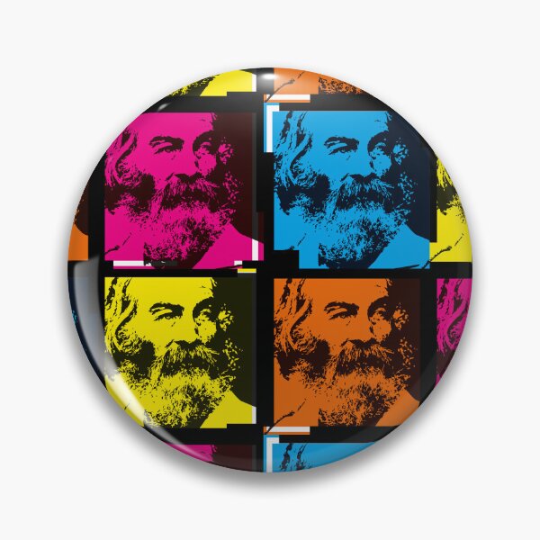 Item preview, WALT WHITMAN - Poet - Colourful, pop art style illustration designed and sold by Clifford Hayes.