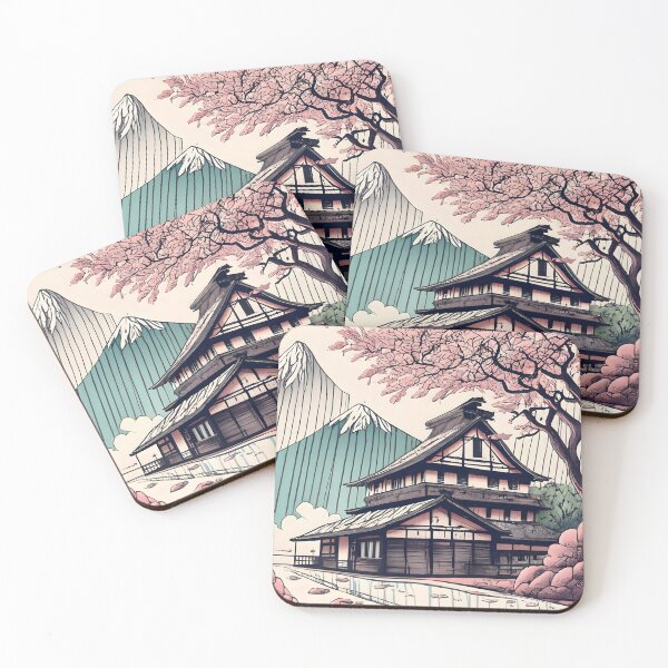 Item preview, Old abandoned Traditional Japanese house Minka Drawing designed and sold by Patricks-Art.