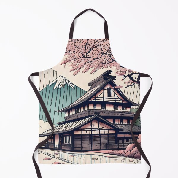 Item preview, Old abandoned Traditional Japanese house Minka Drawing designed and sold by Patricks-Art.