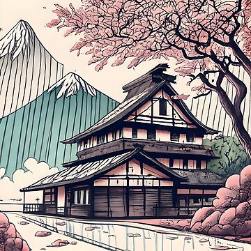 Artwork thumbnail, Old abandoned Traditional Japanese house Minka Drawing by Patricks-Art