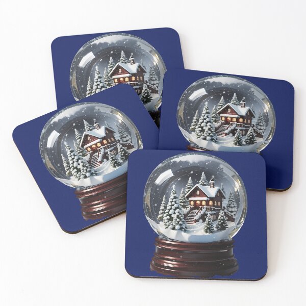 Item preview, Snow globe has house in the winter  designed and sold by KiraChie.