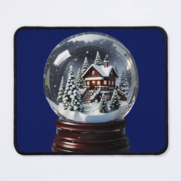 Item preview, Snow globe has house in the winter designed and sold by KiraChie.