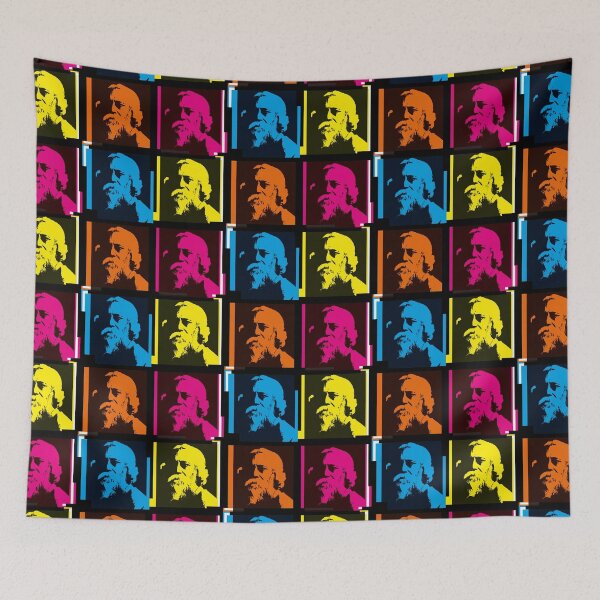 Item preview, Rabindranath Tagore - Poet - colorful, pop art style design designed and sold by Clifford Hayes.