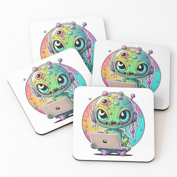 Item preview, Alien holding laptop design  designed and sold by jdbrown7154.