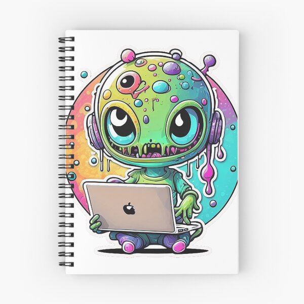 Item preview, Alien holding laptop design  designed and sold by jdbrown7154.