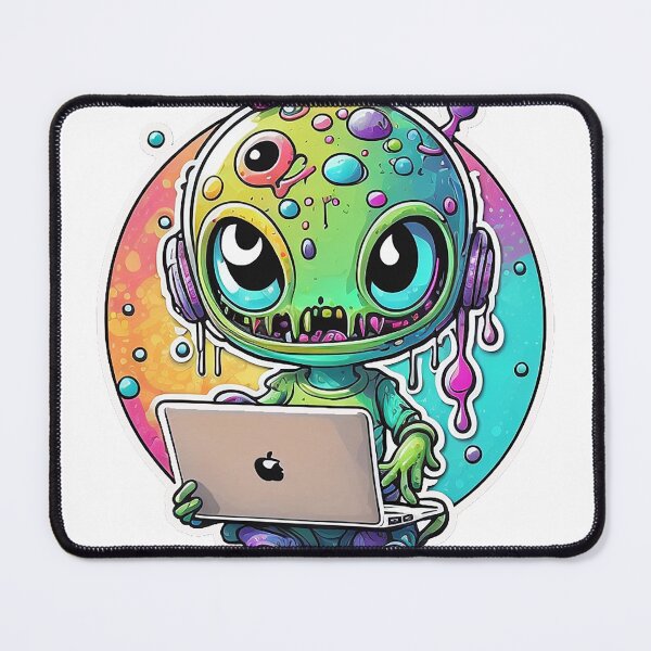 Item preview, Alien holding laptop design  designed and sold by jdbrown7154.