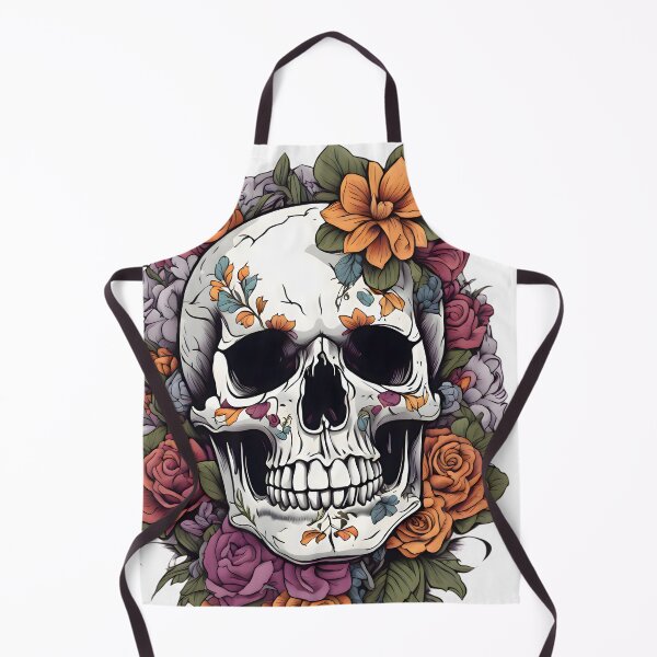 Item preview, Una calavera decorada al estilo mexicano, rodeada por flores multicolores designed and sold by IceCreamSmile.