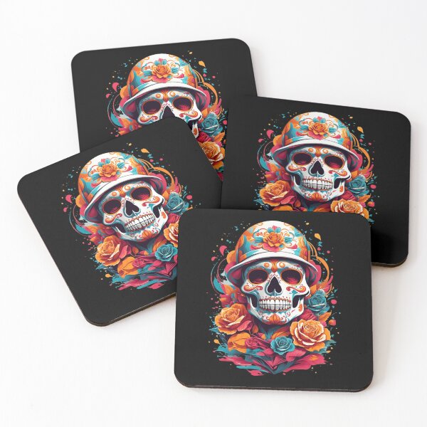 Item preview, Day of the Dead (Dia de Muertos) sugar skull and roses design designed and sold by Sukis-shop.