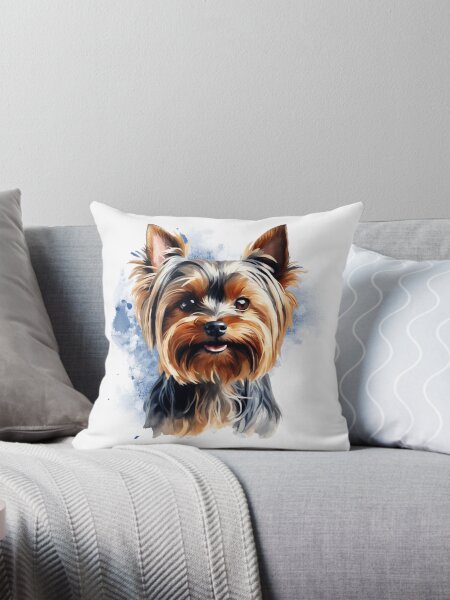 Vista previa del artículo con la obra «Acuarela yorkie», diseñado y vendido por Janet Morley.